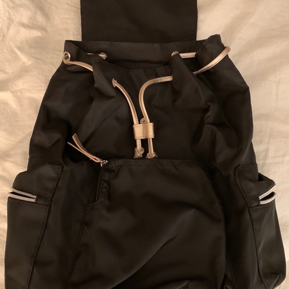 Black Nylon Backpack - Picture 2 of 3